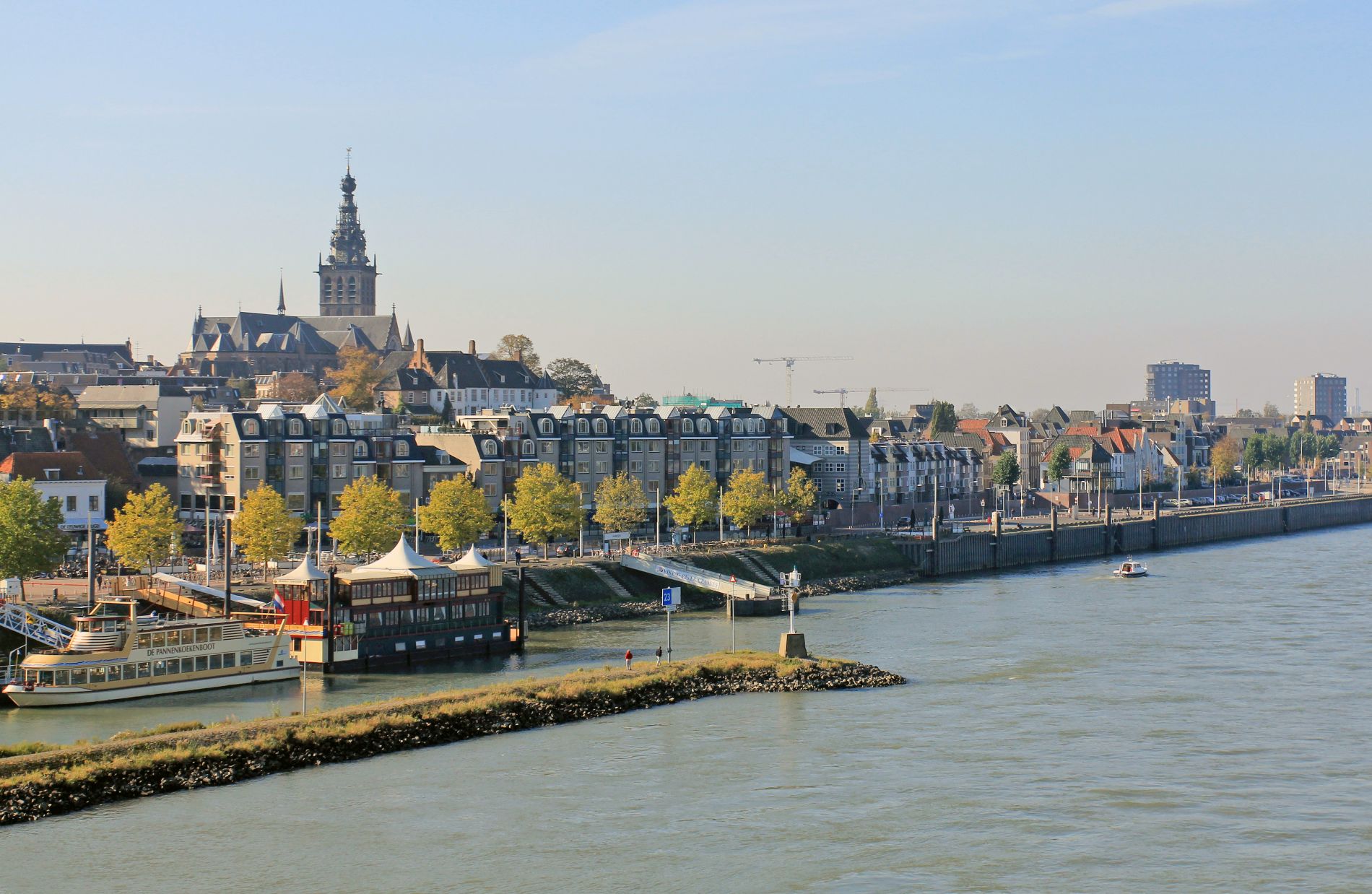 Start stadspeiling over Stadseiland Nijmegen