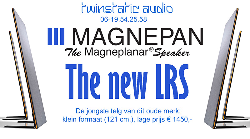 Magnepan LRS Magneplanar speakers Twinstatic Audio